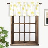 image:imageDriftAway Dandelion Floral Botanical Lined Thermal Insulated Window Curtain Valance Rod Pocket 52 Inch by 18 Inch Plus 2 Inch Header Yellow 1 Pack