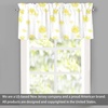 image:imageDriftAway Dandelion Floral Botanical Lined Thermal Insulated Window Curtain Valance Rod Pocket 52 Inch by 18 Inch Plus 2 Inch Header Yellow 1 Pack