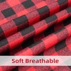 image:imageDriftAway Decorative Table Cloth Christmas Table Cloth Rectangle Red Buffalo Plaid with Snowflake Dining Table Cover for 6 Foot Rectangle Tables Thanksgiving Christmas tablecloths 54 x 84 Inch