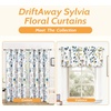 image:imageDriftAway Floral Curtains for Bedroom 84 inches Long Living Room Watercolor Lined Blackout Drapes Thermal Insulated Grommet for Kitchen Window 2 PanelsSylviayellow Blue