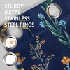 image:imageDriftAway Floral Curtains for Bedroom 84 inches Long Living Room Watercolor Lined Blackout Drapes Thermal Insulated Grommet for Kitchen Window 2 PanelsSylvianavy