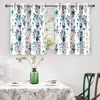 image:imageDriftAway Floral Curtains for Bedroom 84 inches Long Living Room Watercolor Lined Blackout Drapes Thermal Insulated Grommet for Kitchen Window 2 PanelsSylviayellow Blue