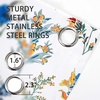 image:imageDriftAway Floral Curtains for Bedroom 84 inches Long Living Room Watercolor Lined Blackout Drapes Thermal Insulated Grommet for Kitchen Window 2 PanelsSylviayellow Blue