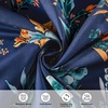 image:imageDriftAway Floral Curtains for Bedroom 84 inches Long Living Room Watercolor Lined Blackout Drapes Thermal Insulated Grommet for Kitchen Window 2 PanelsSylvianavy