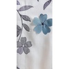 image:imageDriftAway Isabella Faux Silk Embroidered Kitchen Swag Valance Embroidered Crafted Flower Single 60 Inch by 18 Inch Plus 15 Inch Header Ivory Blue