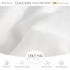 image:imageDriftAway Linen Duvet Cover Set for King Size Prewashed 100 Percent Flax Linen Duvet Cover for Hot Sleepers Moisture Wicking Breathable Duvet Cover with Pillow Shams Bedding Collection Soft White