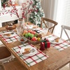 image:imageDriftAway Orange Harvest Linen Table Runner Rectangle Dining Table Cover for Thanksgiving Floral Autumn Fall Printed Vintage Pattern Wrinkle Free Machine Washable 13 x 72 Inch Orange Coral GoldWindowpane GreenRed