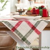 image:imageDriftAway Orange Harvest Linen Table Runner Rectangle Dining Table Cover for Thanksgiving Floral Autumn Fall Printed Vintage Pattern Wrinkle Free Machine Washable 13 x 72 Inch Orange Coral GoldWindowpane GreenRed