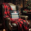 image:imageDriftAway Pillow Covers Set of 1 Christmas Plaid Throw Pillow Cover Scottish Tartan Plaid Linen Decorative Square Cushion Cases for Farmhouse Home Christmas Bedroom Decor Red and Green 18 x 18 InchesChristmasplaid