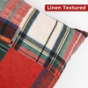 image:imageDriftAway Pillow Covers Set of 1 Christmas Plaid Throw Pillow Cover Scottish Tartan Plaid Linen Decorative Square Cushion Cases for Farmhouse Home Christmas Bedroom Decor Red and Green 18 x 18 InchesChristmasplaid