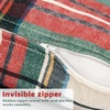 image:imageDriftAway Pillow Covers Set of 1 Christmas Plaid Throw Pillow Cover Scottish Tartan Plaid Linen Decorative Square Cushion Cases for Farmhouse Home Christmas Bedroom Decor Red and Green 18 x 18 InchesChristmasplaid