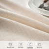 image:imageDriftAway Pom Pom Tassel Rectangle Linen Textured Decorative Table Cloth for Indoor Outdoor Dining Buffet Table Parities Dinner 55 Inch by 84 Inch Beige