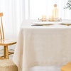 image:imageDriftAway 100 Percent Pure Linen Rectangle Decorative Table Cloth for Kitchen Daily Use Farmhouse Table Cover for Indoor Outdoor Dining Buffet Table Parities Dinner 55 Inch by 102 Inch Solid Linen