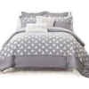 image:imageDriftAway 3 Piece Kaylee Embroidered Floral Comforter Set Soft Microfiber Gray Full Queen