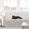 image:imageDriftAway Marley 100 Percent Waterproof Furniture Protector Quilted Cover Couch Cushion Slipcover Perfect for Kids Pet Cat Dog Machine Washable Oversize Sofa Gray