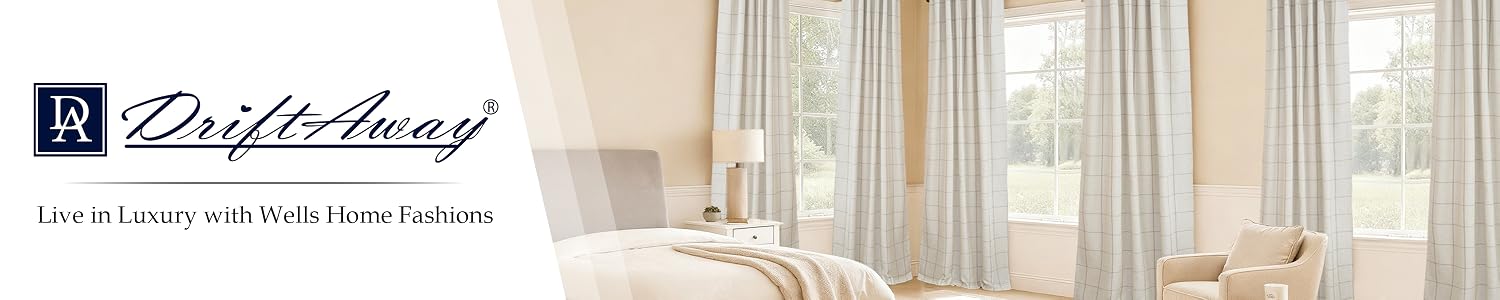 DriftAway | Curtains, Blackout Drapes, Valances, Tie Up Shades, Kitchen Curtains & Area Rugs