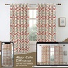 image:imageDriftAway Alexander Blackout Curtains for Living Room Linen Blend Pattern Match Thermal Insulated Room Darkening Geo Moroccan Mid Century Back Tab Bedroom Drapes 2 Panels 52 x 84 Inch Linen NavyB Linen Red Gray