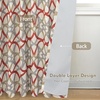 image:imageDriftAway Alexander Blackout Curtains for Living Room Linen Blend Pattern Match Thermal Insulated Room Darkening Geo Moroccan Mid Century Back Tab Bedroom Drapes 2 Panels 52 x 84 Inch Linen NavyB Linen Red Gray