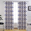 image:imageDriftAway Alexander Blackout Curtains for Living Room Linen Blend Pattern Match Thermal Insulated Room Darkening Geo Moroccan Mid Century Back Tab Bedroom Drapes 2 Panels 52 x 84 Inch Linen NavyG Navy Gray