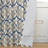 image:imageDriftAway Alexander Blackout Curtains for Living Room Linen Blend Pattern Match Thermal Insulated Room Darkening Geo Moroccan Mid Century Back Tab Bedroom Drapes 2 Panels 52 x 84 Inch Linen NavyB Linen Navy Gray