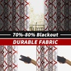 image:imageDriftAway Alexander Blackout Curtains for Living Room Linen Blend Pattern Match Thermal Insulated Room Darkening Geo Moroccan Mid Century Back Tab Bedroom Drapes 2 Panels 52 x 84 Inch Linen NavyG Red Gray