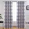 image:imageDriftAway Alexander Blackout Curtains for Living Room Linen Blend Pattern Match Thermal Insulated Room Darkening Geo Moroccan Mid Century Back Tab Bedroom Drapes 2 Panels 52 x 84 Inch Linen NavyG Navy Gray