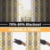 image:imageDriftAway Alexander Blackout Curtains for Living Room Linen Blend Pattern Match Thermal Insulated Room Darkening Geo Moroccan Mid Century Back Tab Bedroom Drapes 2 Panels 52 x 84 Inch Linen NavyG Yellow Gray