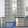 image:imageDriftAway Alexander Blackout Curtains for Living Room Linen Blend Pattern Match Thermal Insulated Room Darkening Geo Moroccan Mid Century Back Tab Bedroom Drapes 2 Panels 52 x 84 Inch Linen NavyB Linen Navy Gray