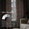 image:imageDriftAway Alexander Blackout Curtains for Living Room Linen Blend Pattern Match Thermal Insulated Room Darkening Geo Moroccan Mid Century Back Tab Bedroom Drapes 2 Panels 52 x 84 Inch Linen NavyLinen Red Gray