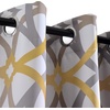 image:imageDriftAway Alexander Blackout Curtains for Living Room Linen Blend Pattern Match Thermal Insulated Room Darkening Geo Moroccan Mid Century Back Tab Bedroom Drapes 2 Panels 52 x 84 Inch Linen NavyG Yellow Gray