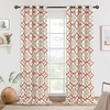 image:imageDriftAway Alexander Blackout Curtains for Living Room Linen Blend Pattern Match Thermal Insulated Room Darkening Geo Moroccan Mid Century Back Tab Bedroom Drapes 2 Panels 52 x 84 Inch Linen NavyLinen Red Gray