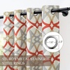image:imageDriftAway Alexander Blackout Curtains for Living Room Linen Blend Pattern Match Thermal Insulated Room Darkening Geo Moroccan Mid Century Back Tab Bedroom Drapes 2 Panels 52 x 84 Inch Linen NavyG Linen Red Gray