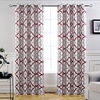 image:imageDriftAway Alexander Blackout Curtains for Living Room Linen Blend Pattern Match Thermal Insulated Room Darkening Geo Moroccan Mid Century Back Tab Bedroom Drapes 2 Panels 52 x 84 Inch Linen NavyG Red Gray