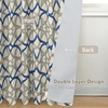 image:imageDriftAway Alexander Blackout Curtains for Living Room Linen Blend Pattern Match Thermal Insulated Room Darkening Geo Moroccan Mid Century Back Tab Bedroom Drapes 2 Panels 52 x 84 Inch Linen NavyB Linen Navy Gray