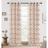 image:imageDriftAway Alexander Blackout Curtains for Living Room Linen Blend Pattern Match Thermal Insulated Room Darkening Geo Moroccan Mid Century Back Tab Bedroom Drapes 2 Panels 52 x 84 Inch Linen NavyLinen Red Gray