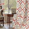 image:imageDriftAway Alexander Blackout Curtains for Living Room Linen Blend Pattern Match Thermal Insulated Room Darkening Geo Moroccan Mid Century Back Tab Bedroom Drapes 2 Panels 52 x 84 Inch Linen NavyG Linen Red Gray