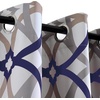 image:imageDriftAway Alexander Blackout Curtains for Living Room Linen Blend Pattern Match Thermal Insulated Room Darkening Geo Moroccan Mid Century Back Tab Bedroom Drapes 2 Panels 52 x 84 Inch Linen NavyG Navy Gray