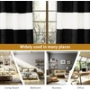 image:imageDriftAway Black Striped Room Darkening Curtains Horizontal Stripe Classic Grommet Drapes for Bedroom Living Room Kitchen Thermal Insulated Window Panels for Holidays DailyBlack and White
