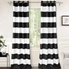 image:imageDriftAway Black Striped Room Darkening Curtains Horizontal Stripe Classic Grommet Drapes for Bedroom Living Room Kitchen Thermal Insulated Window Panels for Holidays DailyBlack and White