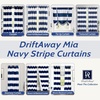 image:imageDriftAway Black Striped Room Darkening Curtains Horizontal Stripe Classic Grommet Drapes for Bedroom Living Room Kitchen Thermal Insulated Window Panels for Holidays DailyNavy and White