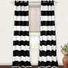 image:imageDriftAway Black Striped Room Darkening Curtains Horizontal Stripe Classic Grommet Drapes for Bedroom Living Room Kitchen Thermal Insulated Window Panels for Holidays DailyBlack and White