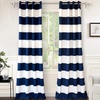 image:imageDriftAway Black Striped Room Darkening Curtains Horizontal Stripe Classic Grommet Drapes for Bedroom Living Room Kitchen Thermal Insulated Window Panels for Holidays DailyNavy and White