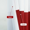 image:imageDriftAway Black Striped Room Darkening Curtains Horizontal Stripe Classic Grommet Drapes for Bedroom Living Room Kitchen Thermal Insulated Window Panels for Holidays DailyRed and White