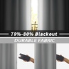 image:imageDriftAway Doorway Curtain Panel Closet Curtain for Bedroom Closet Door Solid Gray Blackout Curtain Room Divider Curtain 78 Inches Long Grommet Thermal Insulated Privacy Drapes 2 Panels W54 x L78 Inch