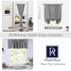 image:imageDriftAway Doorway Curtain Panel Closet Curtain for Bedroom Closet Door Solid Gray Blackout Curtain Room Divider Curtain 78 Inches Long Grommet Thermal Insulated Privacy Drapes 2 Panels W39 x L78 Inch