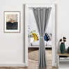 image:imageDriftAway Doorway Curtain Panel Closet Curtain for Bedroom Closet Door Solid Gray Blackout Curtain Room Divider Curtain 78 Inches Long Grommet Thermal Insulated Privacy Drapes 2 Panels W54 x L78 Inch
