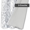 image:imageDriftAway Tree Branch Blackout Curtains Double Layer 84 Inches Long for Bedroom Printed Patterned Classic Thermal Insulated Summer Sound Lined Grommet Drapes for Living Room 2 Panels BlackWhiteGrey