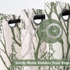 image:imageDriftAway Tree Branch Blackout Curtains Double Layer 84 Inches Long for Bedroom Printed Patterned Classic Thermal Insulated Summer Sound Lined Grommet Drapes for Living Room 2 Panels BlackWhiteLinen Loden Green