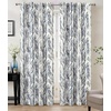 image:imageDriftAway Tree Branch Blackout Curtains Double Layer 84 Inches Long for Bedroom Printed Patterned Classic Thermal Insulated Summer Sound Lined Grommet Drapes for Living Room 2 Panels BlackWhiteLinen Blue