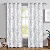 image:imageDriftAway Tree Branch Blackout Curtains Double Layer 84 Inches Long for Bedroom Printed Patterned Classic Thermal Insulated Summer Sound Lined Grommet Drapes for Living Room 2 Panels BlackWhiteGrey